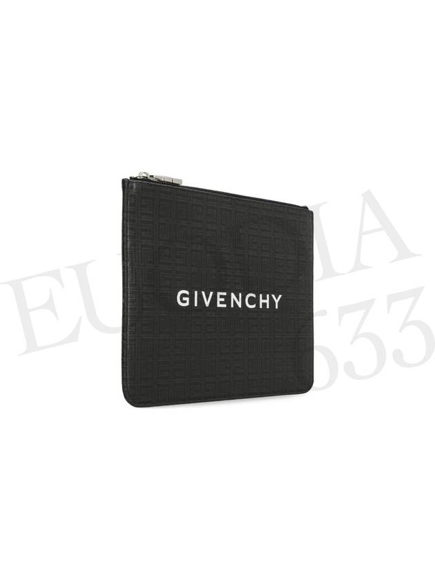 Signature Logo 4G Monogram Clutch Bag Black - GIVENCHY - BALAAN 3