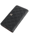 A31509 Classic Caviar Silver Timeless Long Wallet 33430K - CHANEL - BALAAN 1