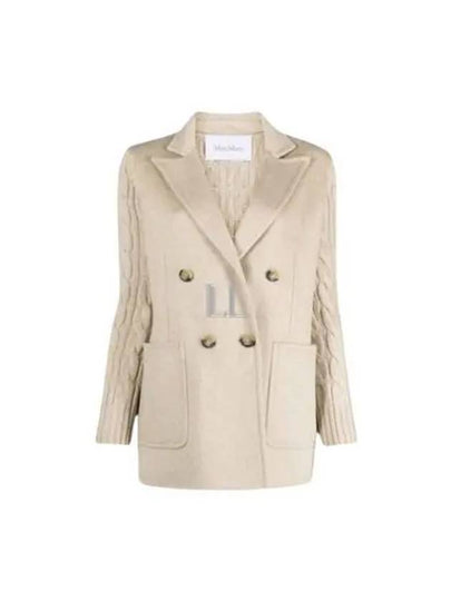 Dali Double Breasted Wool Cashmere Jacket Beige - MAX MARA - BALAAN 2