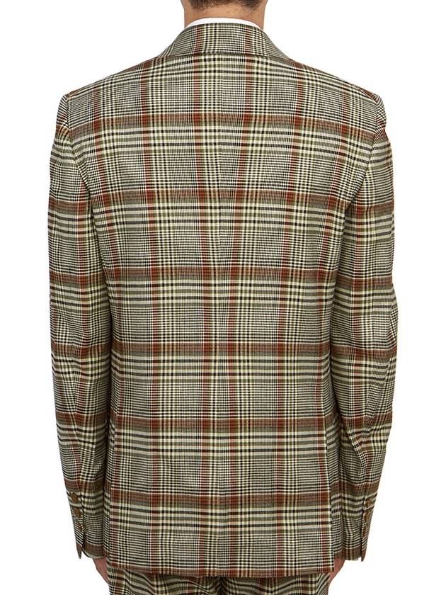 Men's Check Jacket Beige - VIVIENNE WESTWOOD - BALAAN 5