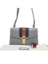 Women s 421882 Sylvie Small Gray Shoulder Bag Strap - GUCCI - BALAAN 10