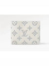 Multiple Monogram Shadow Calfskin Leather Half Wallet White - LOUIS VUITTON - BALAAN 2