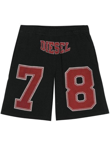 Logo Print Track Shorts A128980IMAH - DIESEL - BALAAN 1