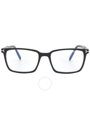 Tom Ford Blue Light Block Rectangular Eyeglasses FT5802-B 001 53 - TOM FORD - BALAAN 1