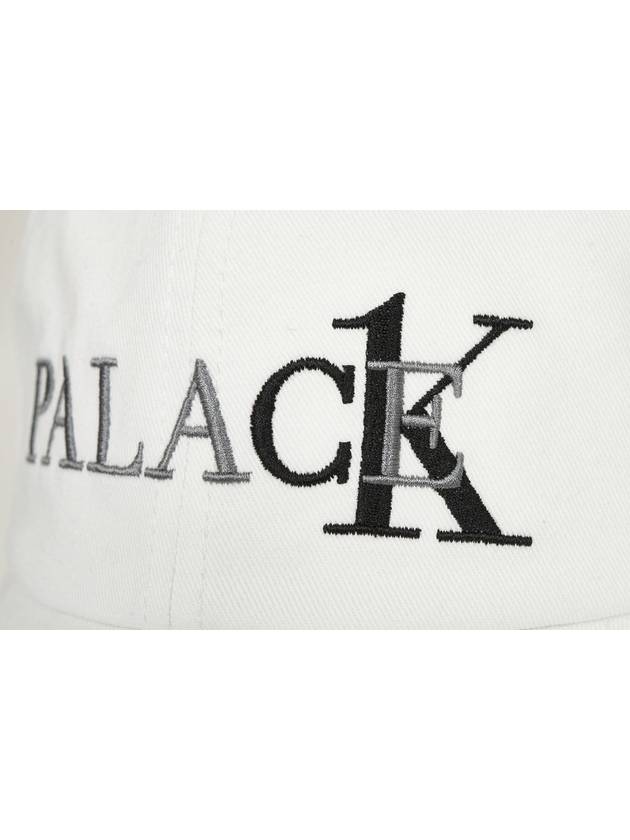 Calvin Klein 6panel cap white CK1 6PANEL CAP - PALACE - BALAAN 5