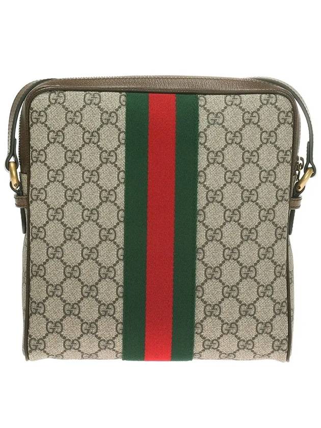 Men's Ophidia GG Small Messenger Bag Beige Ebony - GUCCI - BALAAN 4