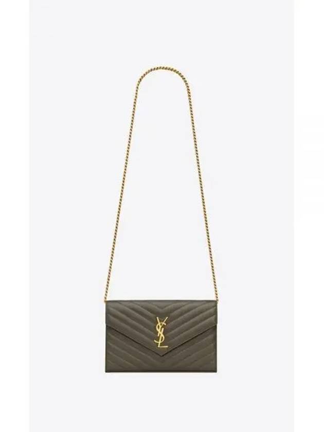 Cassandra Matelasse Chain Lambskin Shoulder Bag Light Musk - SAINT LAURENT - BALAAN 2