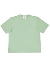 De Coeur Organic Cotton Jersey TShirt Green Jade 231482M213035 - AMI - BALAAN 1