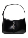 Leather Hobo Shoulder Bag Black - SAINT LAURENT - BALAAN 3