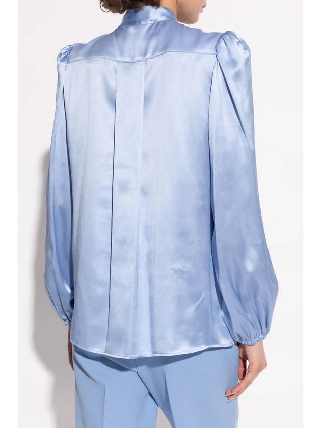 Dolce & Gabbana Silk Shirt, Women's, Blue - DOLCE&GABBANA - BALAAN 4