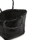 Grace Small Leather Basket Tote Bag Black - DRAGON DIFFUSION - BALAAN 5