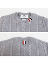 RWB Cable Wool Knit Top Grey - THOM BROWNE - BALAAN 6