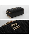 Matelasse Nappa Leather Shoulder Bag Black - MIU MIU - BALAAN 5