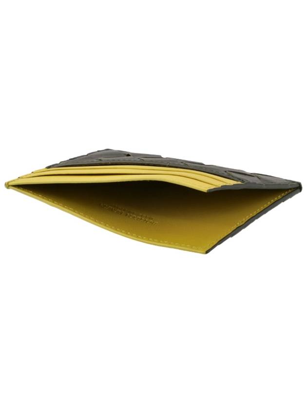 Intrecciato Two-Tone Card Wallet Yellow - BOTTEGA VENETA - BALAAN 5