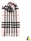 Check Cashmere Scarf Rose - BURBERRY - BALAAN 2