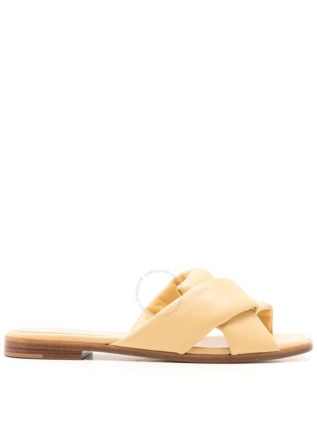 Ferragamo Alrai Knott Strap Nappa Slides Size 7 - SALVATORE FERRAGAMO - BALAAN 1