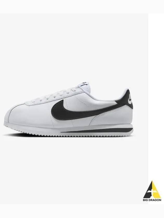 Women's Cortez Low Top Sneakers White Black - NIKE - BALAAN 2