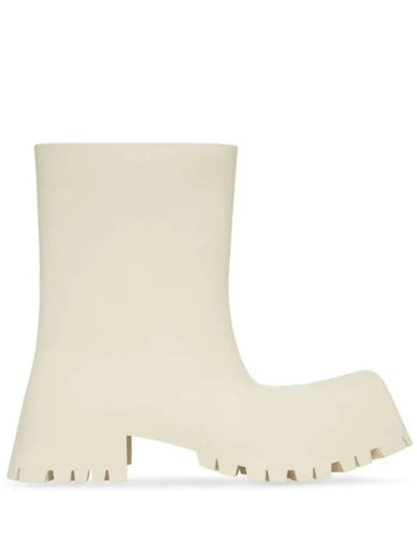 Rubber Trooper Ankle Boots Beige - BALENCIAGA - BALAAN 1