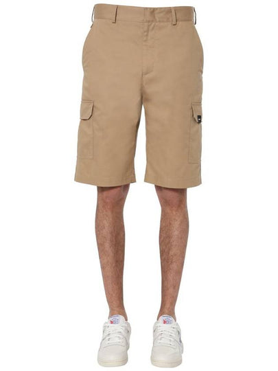 Cargo Bermuda Shorts Beige - MSGM - BALAAN 2