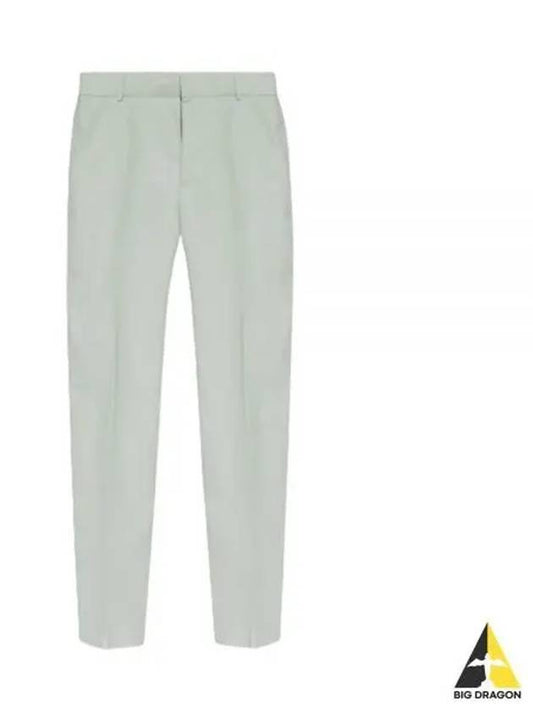 Men's Pleat Detailed Straight Pants Bianco - ALEXANDER MCQUEEN - BALAAN 2