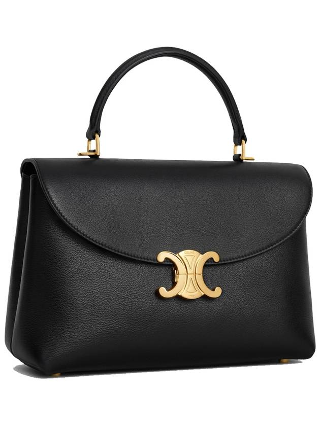 Medium Nino Supple Calfskin Cross Bag Black - CELINE - BALAAN 4