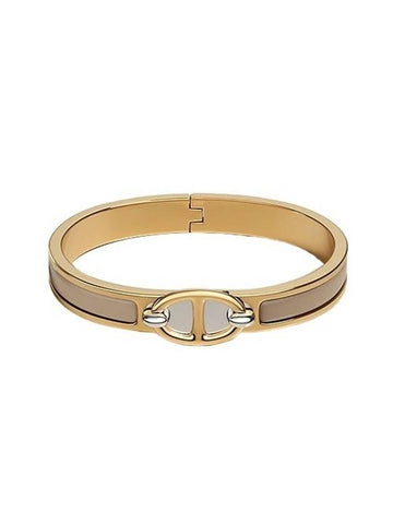 Mini Clic Chaine D'Ancre Bracelet Gold Marron Glace - HERMES - BALAAN 1