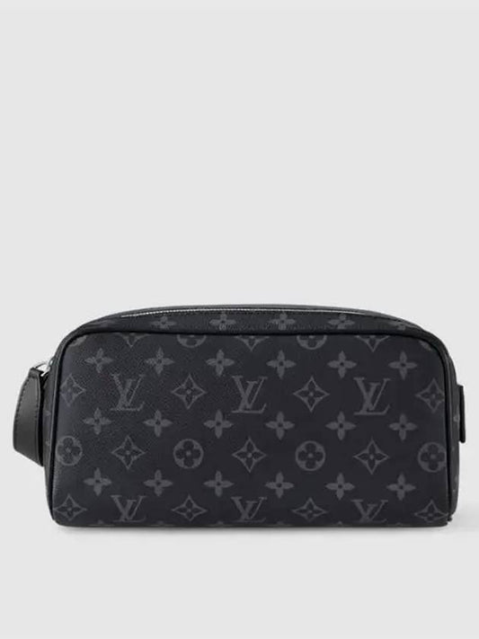 Louis Vuitton Dopp Kit Monogram Eclipse Pouch Bag Black - LOUIS VUITTON - BALAAN 2