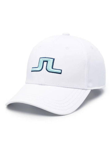 Angus Embroidered Logo Ball Cap White - J.LINDEBERG - BALAAN 1