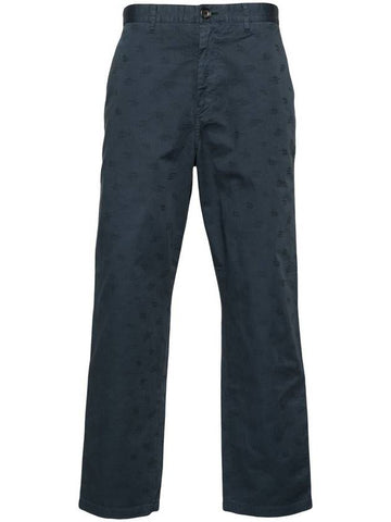 Paul Smith Monogram-Jacquard Straight Trousers - PAUL SMITH - BALAAN 1