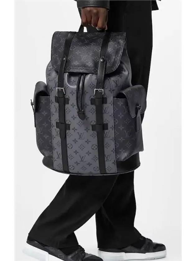 Christopher MM Monogram Eclipse Backpack Grey - LOUIS VUITTON - BALAAN 8