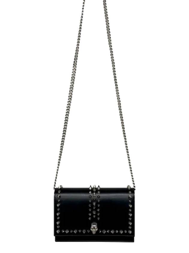 Skull Spike Mini Cross Bag Black - ALEXANDER MCQUEEN - BALAAN 5