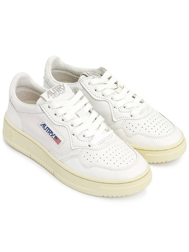 Medalist Goatskin Low Top Sneakers White - AUTRY - BALAAN 4