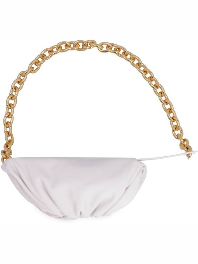 Chain Leather Belt Bag White - BOTTEGA VENETA - BALAAN 5