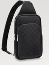 Men's Avenue Logo Patch Sling Bag Black - LOUIS VUITTON - BALAAN 2