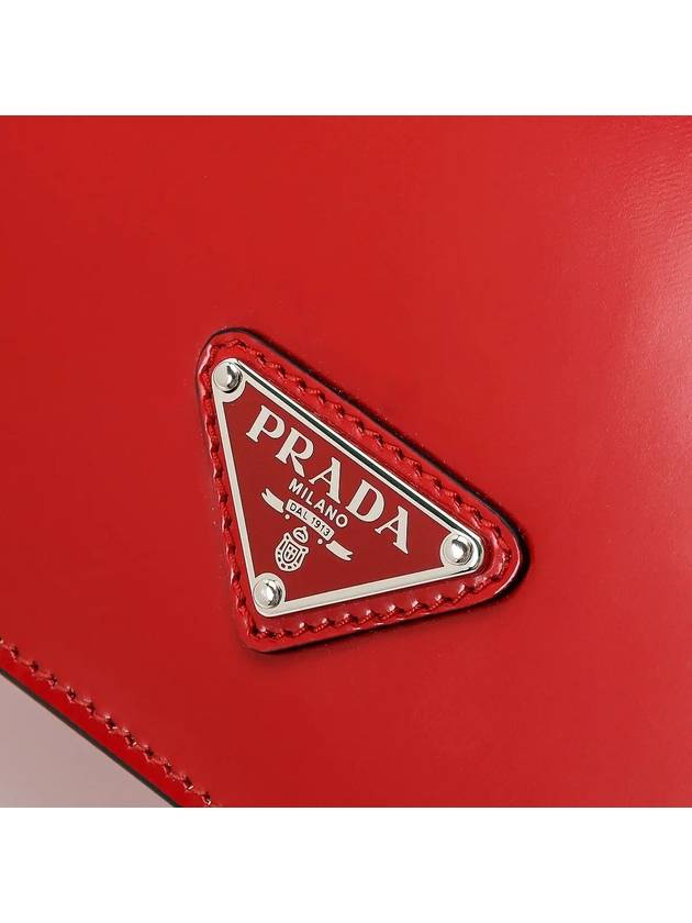 Brushed Leather Femme Bag Scarlet - PRADA - BALAAN 7