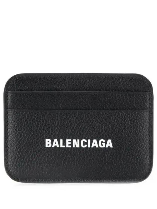 Cash Logo 2 Fold Card Wallet Black - BALENCIAGA - BALAAN 2