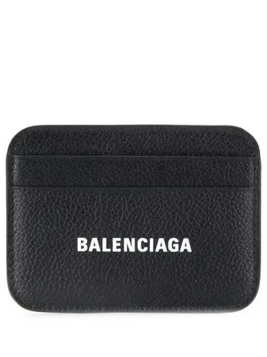 Cash Logo 2 Fold Card Wallet Black - BALENCIAGA - BALAAN 2