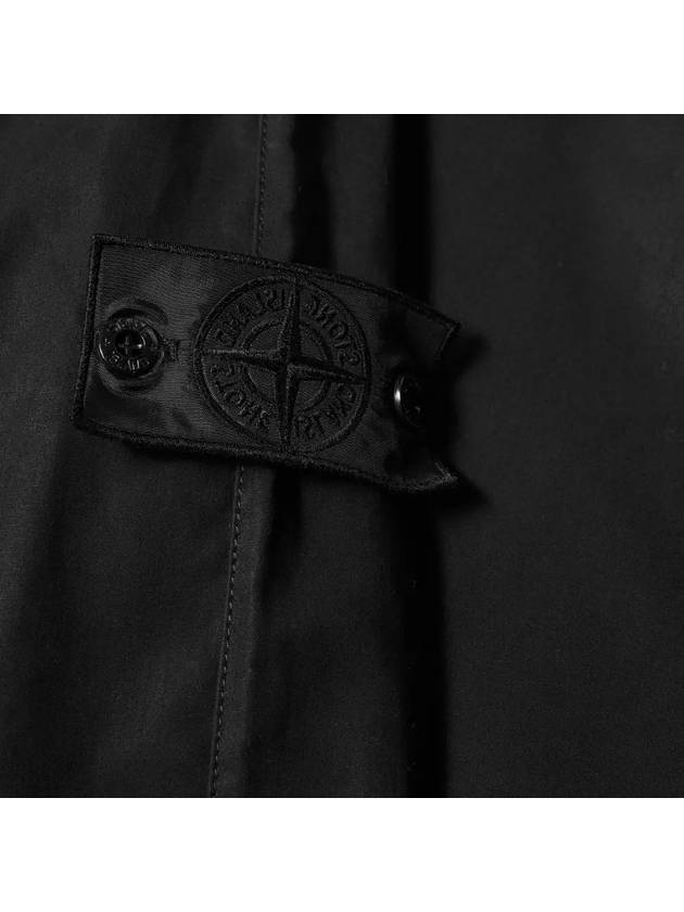 Ghost Piece Mac Supima Jacket Black - STONE ISLAND - BALAAN 5