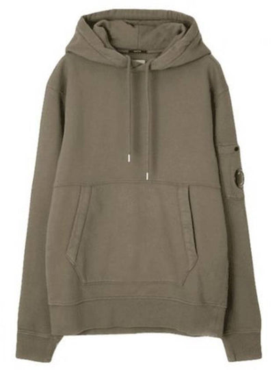 Brushed Emerized Diagonal Fleece Lens Hoodie Green - CP COMPANY - BALAAN 2