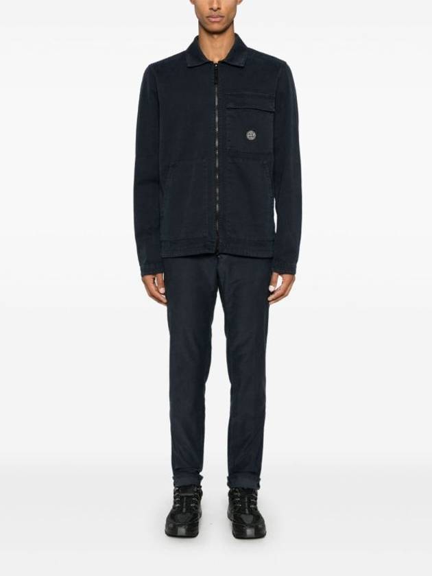 Panama cotton old effect overshirt - STONE ISLAND - BALAAN 2