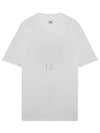 Logo Backprint Cotton Short Sleeve T-Shirt White - CP COMPANY - BALAAN 2