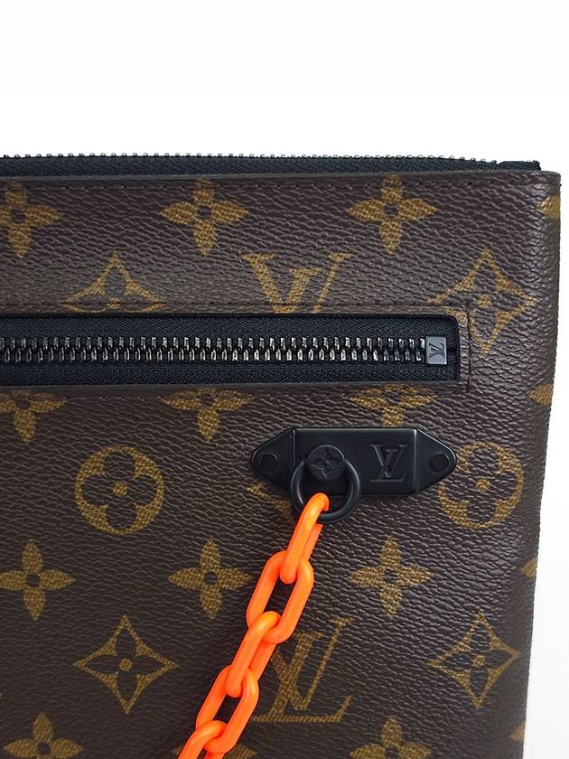 M44484 Monogram Virgil Abloh Chain Clutch Bag - LOUIS VUITTON - BALAAN 5