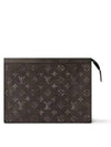 Louis Vuitton Pochette Voyage Mm Hautere Cuir Monogram Clutch Bag Black - LOUIS VUITTON - BALAAN 2