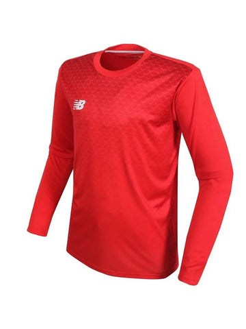 Graphic LS Jersey Sport Long Sleeve T-Shirt Red - NEW BALANCE - BALAAN 1