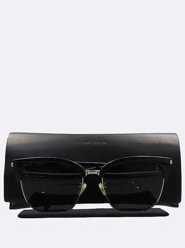 SL 108 K black color silver plated gold frame sunglasses - SAINT LAURENT - BALAAN 1