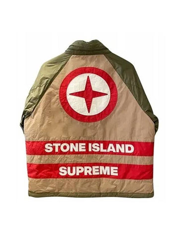 Reversible Down Puffer Padding Olive - SUPREME - BALAAN 1