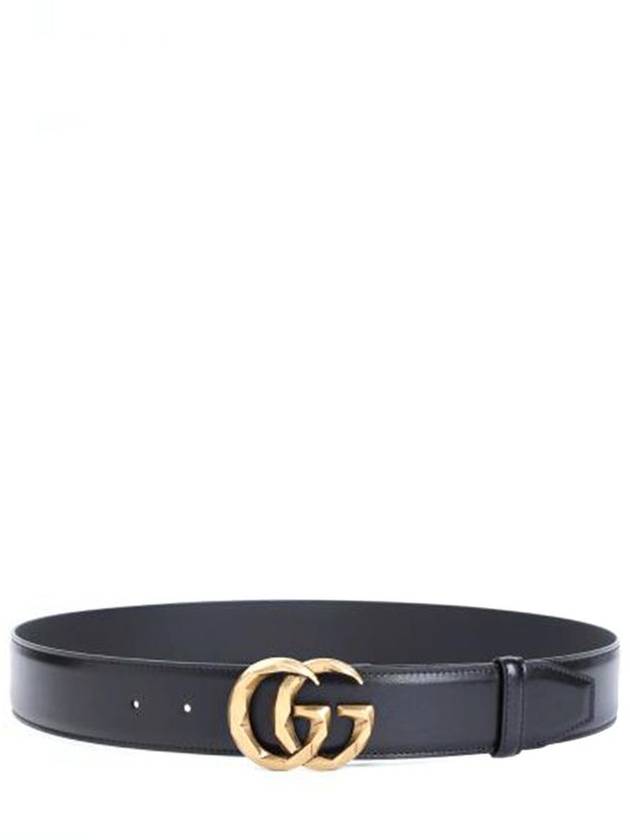 Leather Belt 7955260AAAR1000 AI24 Black - GUCCI - BALAAN 2