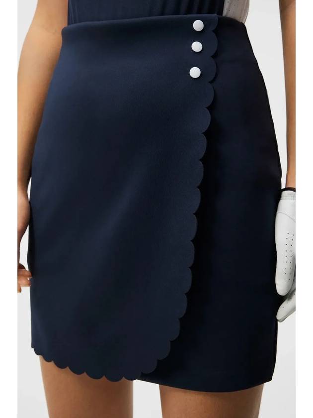 Women's Anna Mini H-Line Skirt Navy - J.LINDEBERG - BALAAN 6