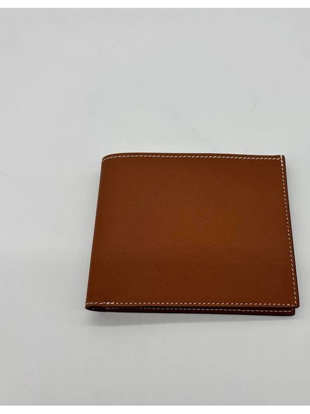 Citizen Twill Compact Card Wallet Brown - HERMES - BALAAN 4