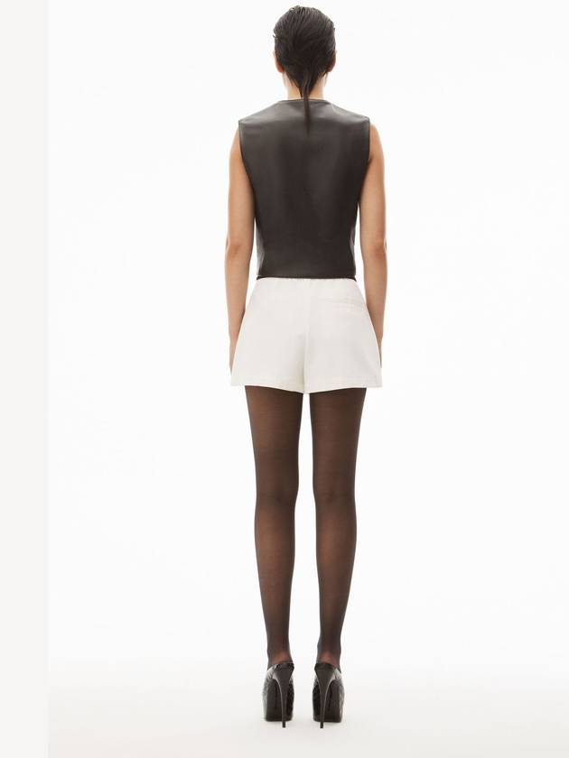 Safari Shorts in Cotton Tailoring White - ALEXANDER WANG - BALAAN.